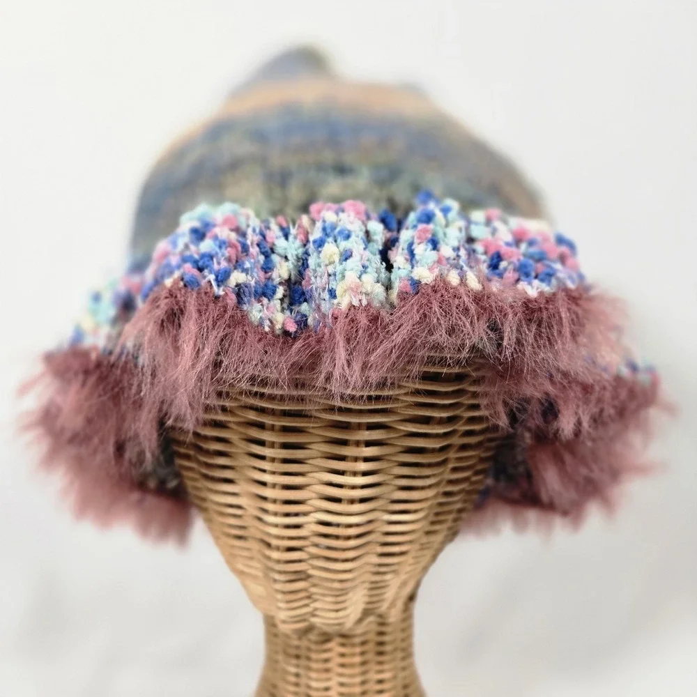 Knit Fuzzy Spring Stretchy Bucket Hat